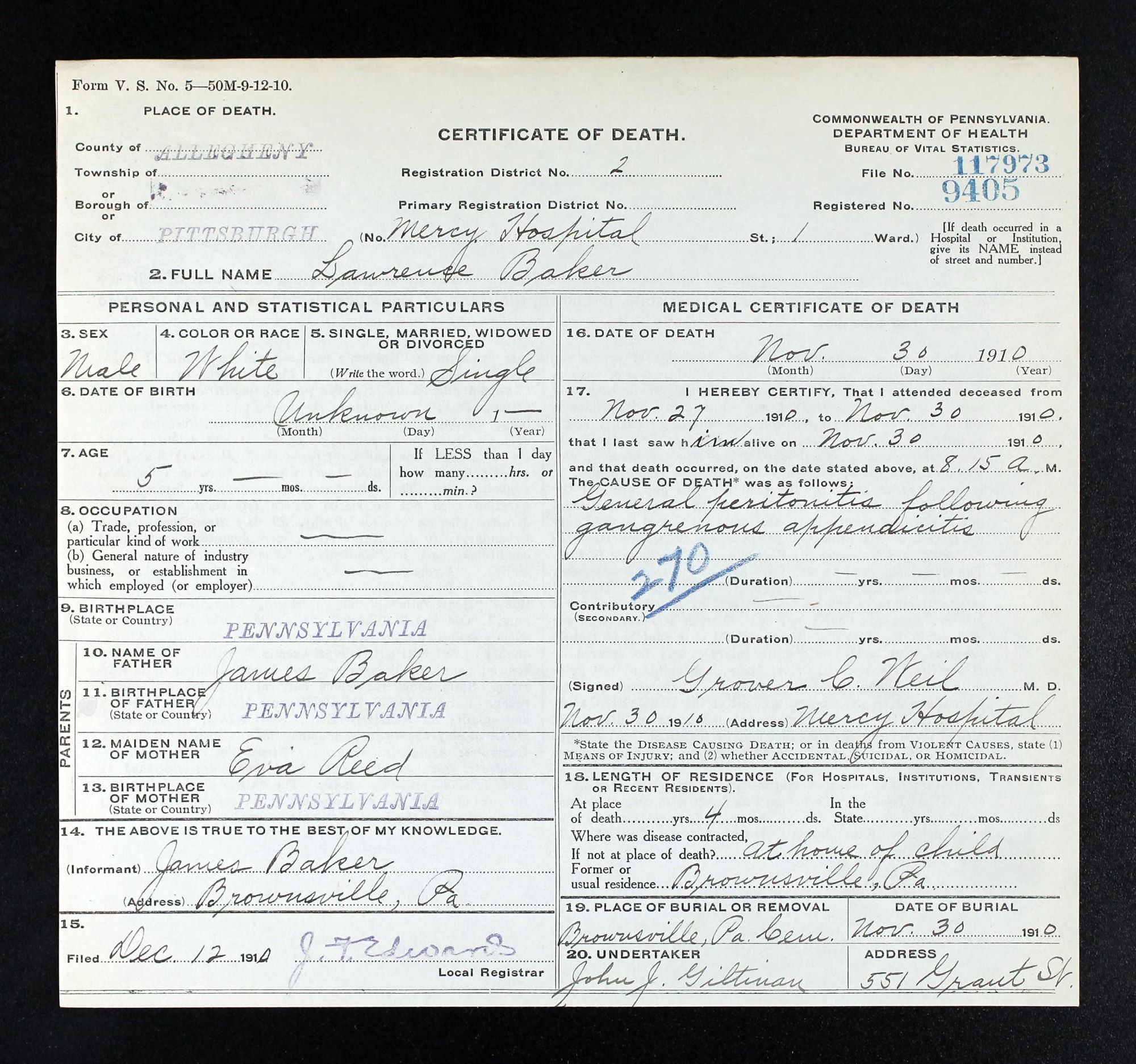 death cert